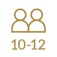 10 to 12 guests